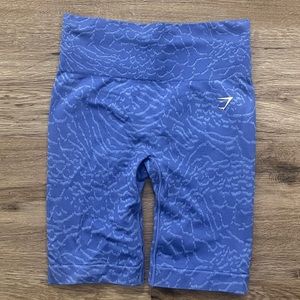 Gymshark Blue Workout Shorts Pattern